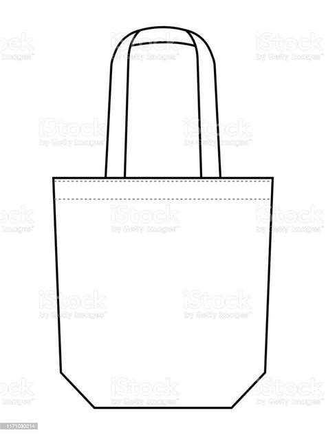 Tote Bag Vector For Template Stock Illustration Download Image Now