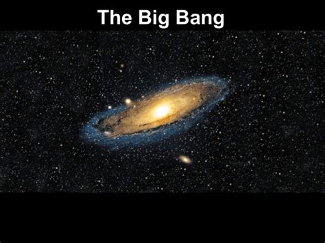 The Big Bang And Cosmology