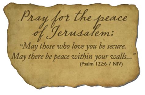 Keeping Your Head In The Game Pray For The Peace Of Jerusalem