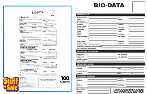 Biodata Form Philippines