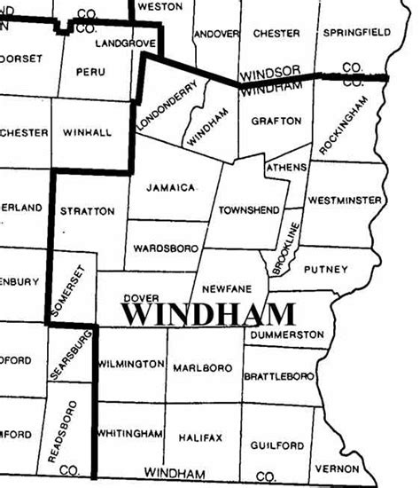 Windham County Vermont Maps Vermont Newfane Londonderry