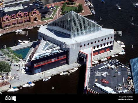 Aerial View Of National Aquarium Baltimore Maryland Usa Stock Photo