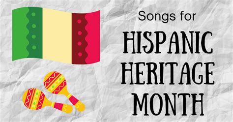 Songs For Hispanic Heritage Month In Elementary Music Class Sunshine