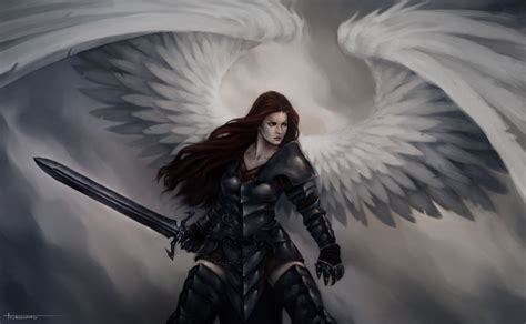White Winged Warrior Angel Angel Warrior Warrior Woman Warrior Girl