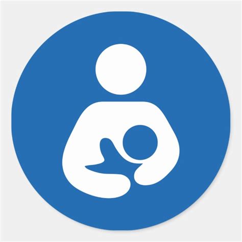 Breastfeeding Icon Classic Round Sticker Zazzle