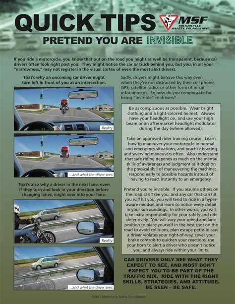 If he has a friend who already rides he could ask that friend to ride it home for him. MSF Offers 'Pretend You Are Invisible' Tips | Motorcycle ...