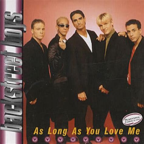 Backstreet Boys As Long As You Love Me 1998 Cd Discogs