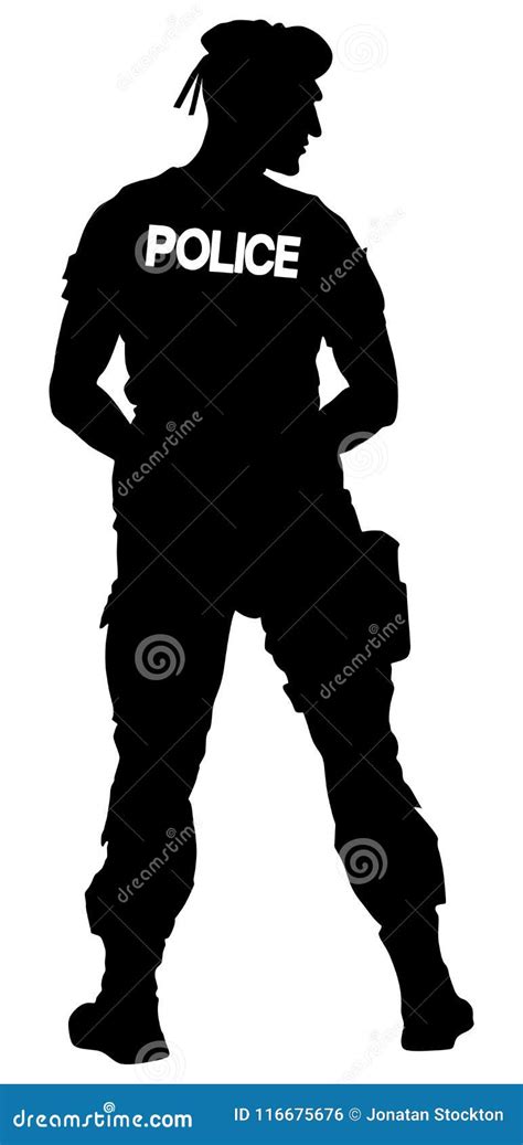 special weapons and tactics swat team officer isolated on background special force police