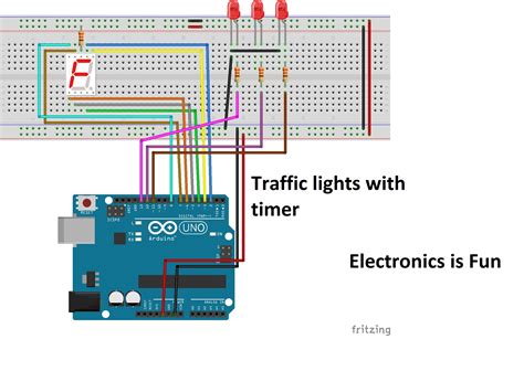 Traffic Lights Using Segment Display Arduino Project Hub