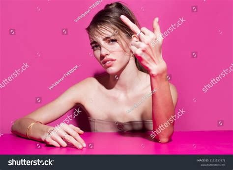 Woman Shows Fuck Shutterstock