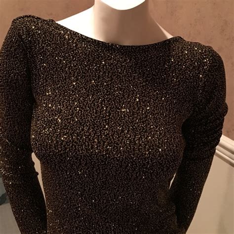 Leiluna Collection Dresses Classic Backless Dress Sparkle Gold