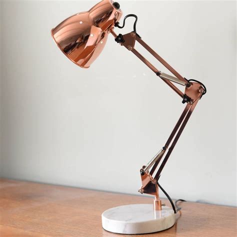 Copper Angled Table Lamp By The Forest And Co Desk Lamp Copper And