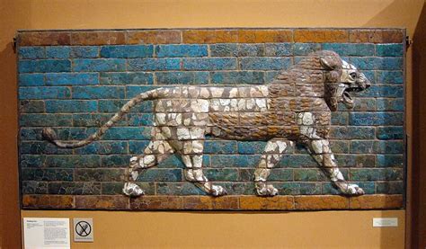 Striding Lion From Babylon Ancient Near East Babylon
