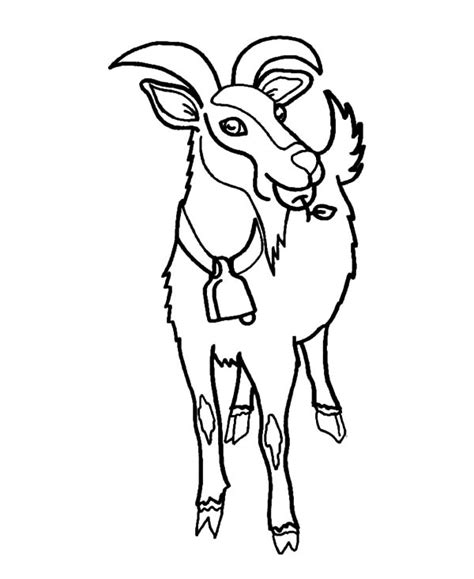 Goat Eating Apple Coloring Pages : Color Luna
