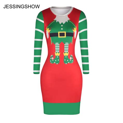 Jessingshow 2017 Fashion Women Christmas Party Dress Vestidos 3d Digital Printed Striped Long