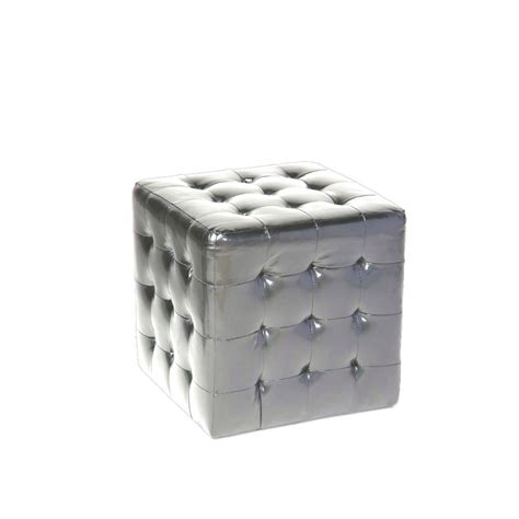 Buy products such as better homes & gardens storage ottoman with tray, 16, grey at walmart and save. Square Tufted Ottoman Silver - Ruth Fischl Event Rental