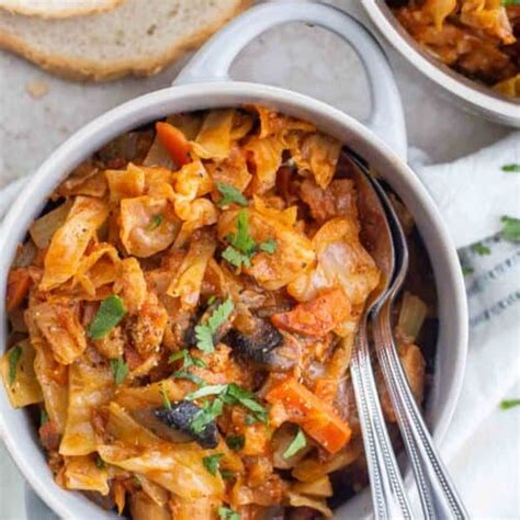 Braised Cabbage Recipe Valentinas Corner