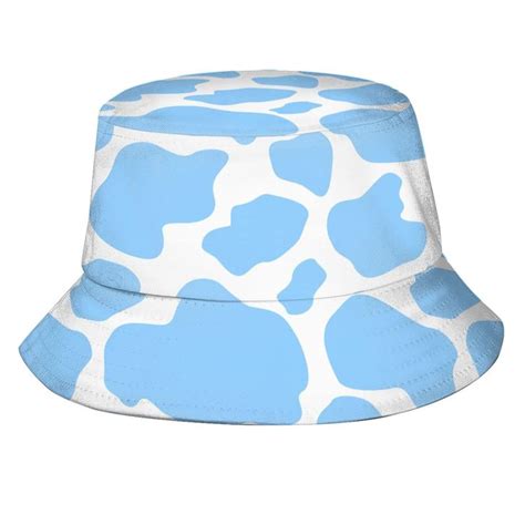 Cow Bucket Hat White Cow Black And White Summer Travel Cow Print