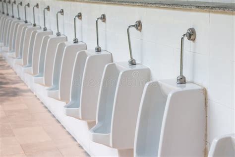 Urinal In Men Bathroom Stock Photo Image Of Tiles Urinate 190972936