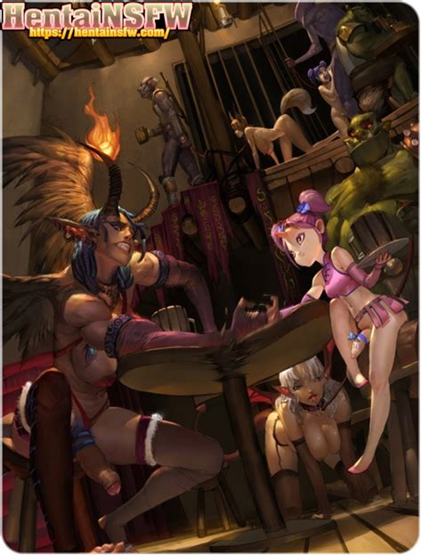 Full Color Uncensored Futa Oppai Hentai Fantasy Art Of Futanari Babes In A Sex Game Tavern Xxxpicz