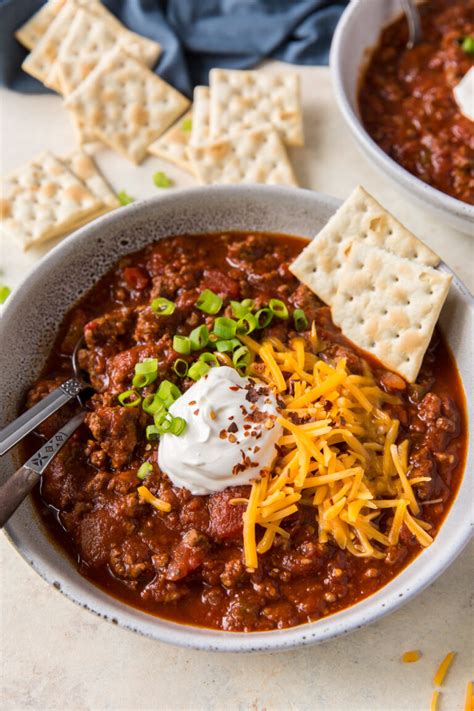 Easy No Bean Slow Cooker Chili With Beef Recipe No Bean Chili My Xxx