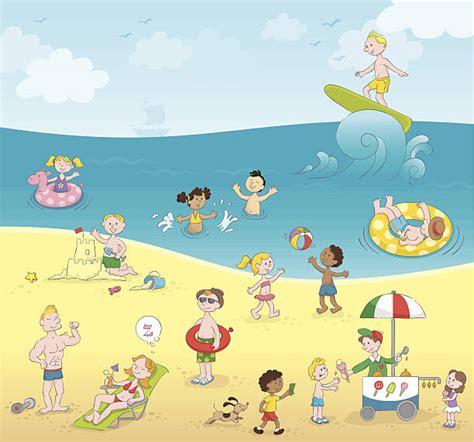 Best Cartoon Beach Ball Illustrations Royalty Free Vector Graphics