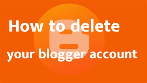 How To Delete Blogger From Your Account KSH Tutoring Service YouTube