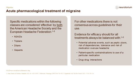 Migraine Treatment Principles Neurotorium