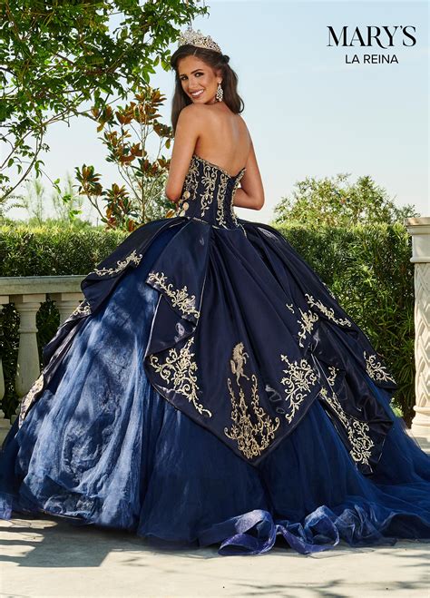 Lareina Quinceanera Dresses | Style - MQ2112 in Red/Gold and Navy/Gold ...