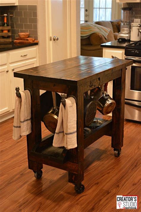 But, if all you're looking for is some additional counter space with some extra storage beneath, then here is a simple way to build your own kitchen island in just four easy steps. Build a Kitchen Island Cart | Rust-Oleum Creator's Studio Project | Building a kitchen, Diy ...