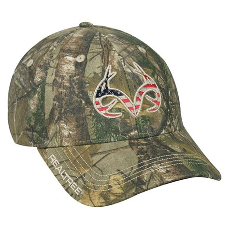 Realtree Buck Horn Camo Hunting Hat Realtree Extra American Flag