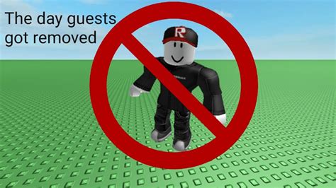 Roblox liked to remove guests in order for them to increase registered users. The Day Guest Got Removed from ROBLOX! - YouTube