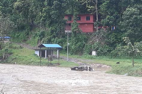 Flooded Thopal River Wreaks Havoc On Dhading Rural Roads Settlements At Risk The Himalayan