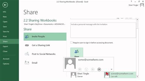 Microsoft Office Excel 2013 Tutorial Sharing Workbooks K Alliance