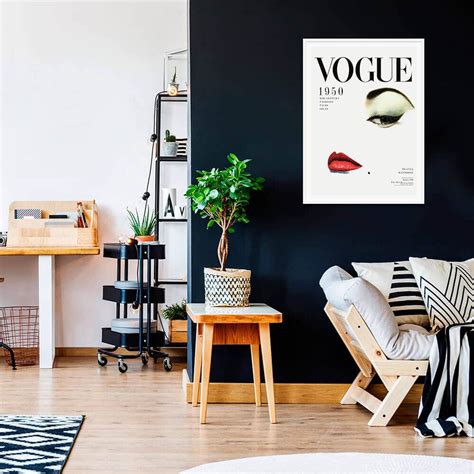 1950s Vogue Cover Wall Art Poster Or Framed Print 41 Orchard