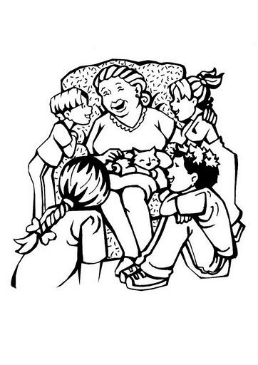 Marco abuelos nietos dibujo abuela dia del abuelo abuelos para. DIA DEL ABUELO PARA COLOREAR