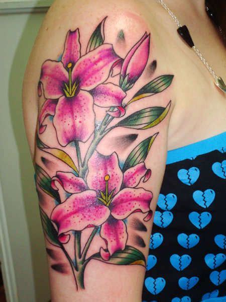 Pictures Of Stargazer Lilly Tattoos Stargazer Lilly Tattoo Flower