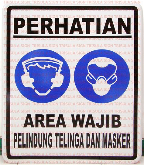 Tas the double c de cartier. Rambu Area Wajib Pelindung Telinga dan Masker ~ Jual Rambu, Safety Sign