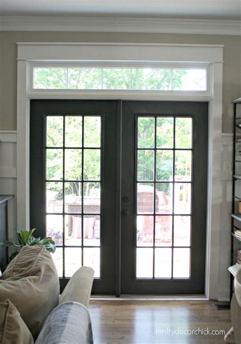 Use these expert techniques to paint an interior door like a pro. Black French doors | Home // Kitchen Space | Black french ...