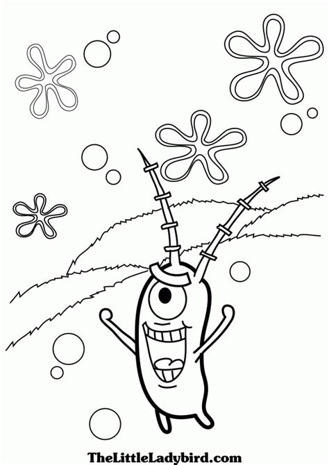 You should use this image for backgrounds on tablet with hd. Pics Of Plankton From Spongebob - Coloring Home