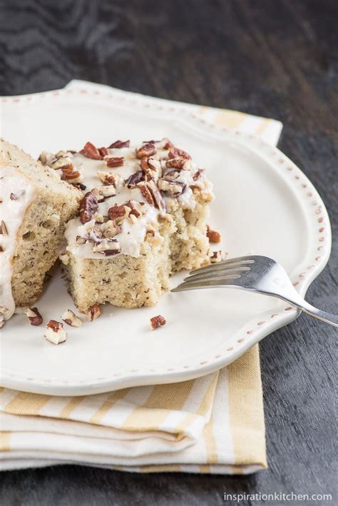 Cool 10 minutes, then turn out on racks until thoroughly cool. Walnut Banana Cake - Honest Cooking