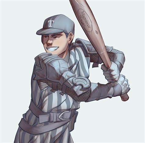 Oc Baseball Player Knight Commission By Me Rcharacterdrawing