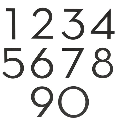 14 practical number fonts to display numbers in style. Modern Number Fonts | Zion Modern House