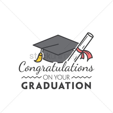 Congratulations On Your Graduation Vector Image 1791233 Stockunlimited