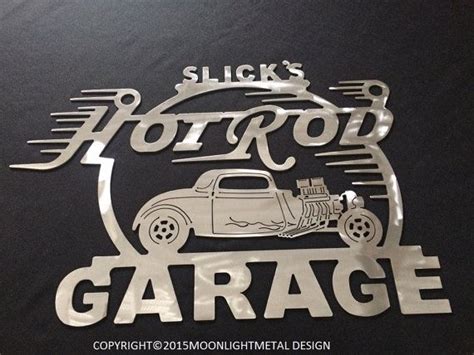 Custom Hot Rood Shop Hot Rod Garage Wall Decor Plasma Shop Sign Garage