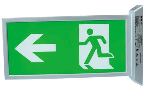 Wall Mounted Led Emergency Exit Sign Maintained Pro Elec Ebay