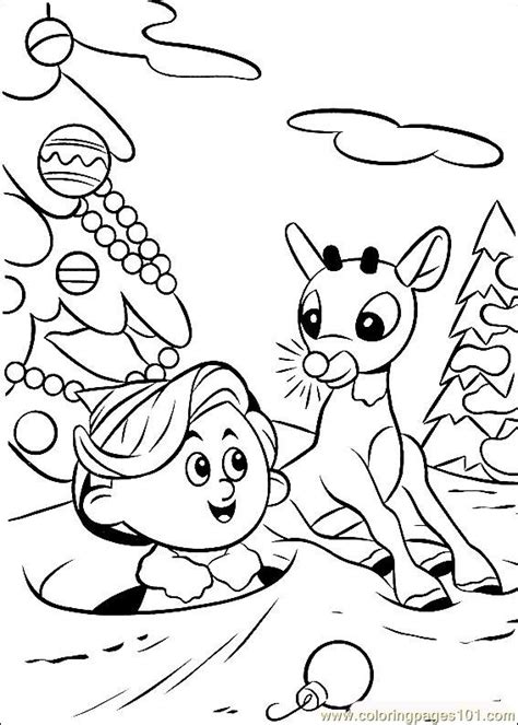 Https://techalive.net/coloring Page/rudolph The Red Nosed Reindeer Coloring Pages
