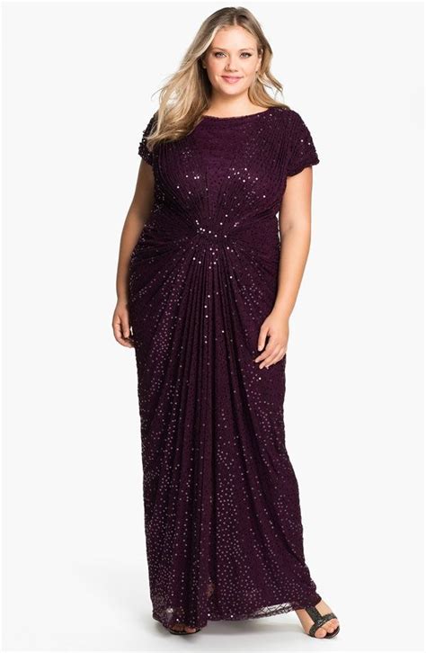 tadashi shoji beaded pleated gown plus size nordstrom in 2020 gowns formal dresses long