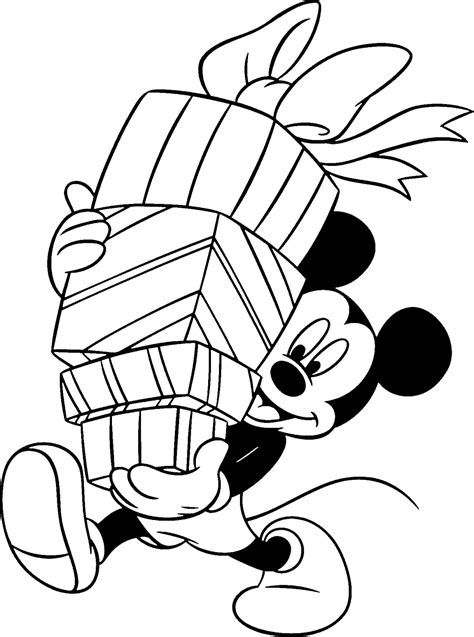 Coloring Pages Christmas Disney Disney Coloring Pages