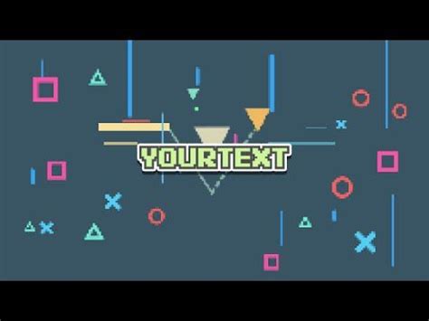 Templates in adobe after effects, sony vegas or cinema 4d. 8-BIT Intro Template - After Effects | Animation ...